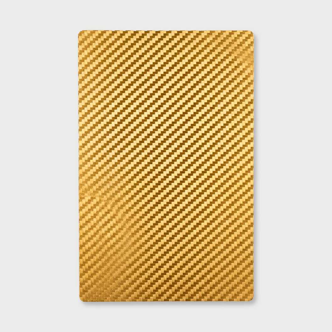 Гідрогелева плівка на задню кришку карбон золотистий (12262) - фото 1 - Плотери і матеріали для порізки