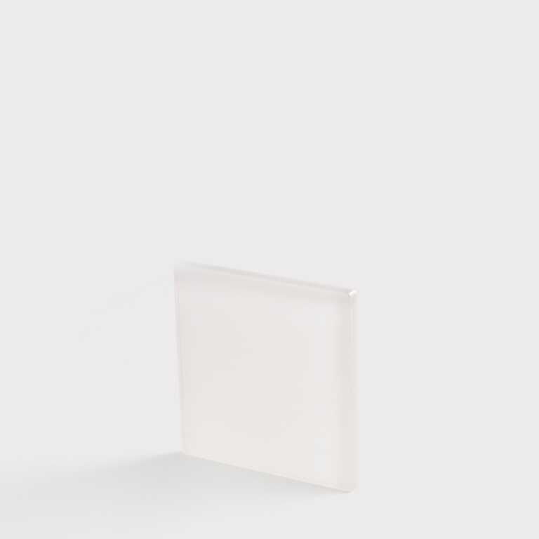 Акрил для сублімації глянцевий білий 76,2*76,2 мм, товщина 3 мм (12228) 