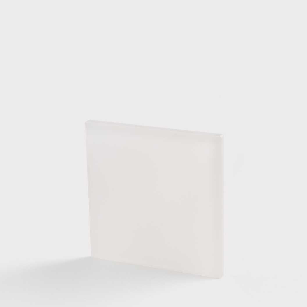 Акрил для сублімації глянцевий білий 101,6*101,6 мм, товщина 3 мм (12231) - фото 1 - Заготовки для сублімації