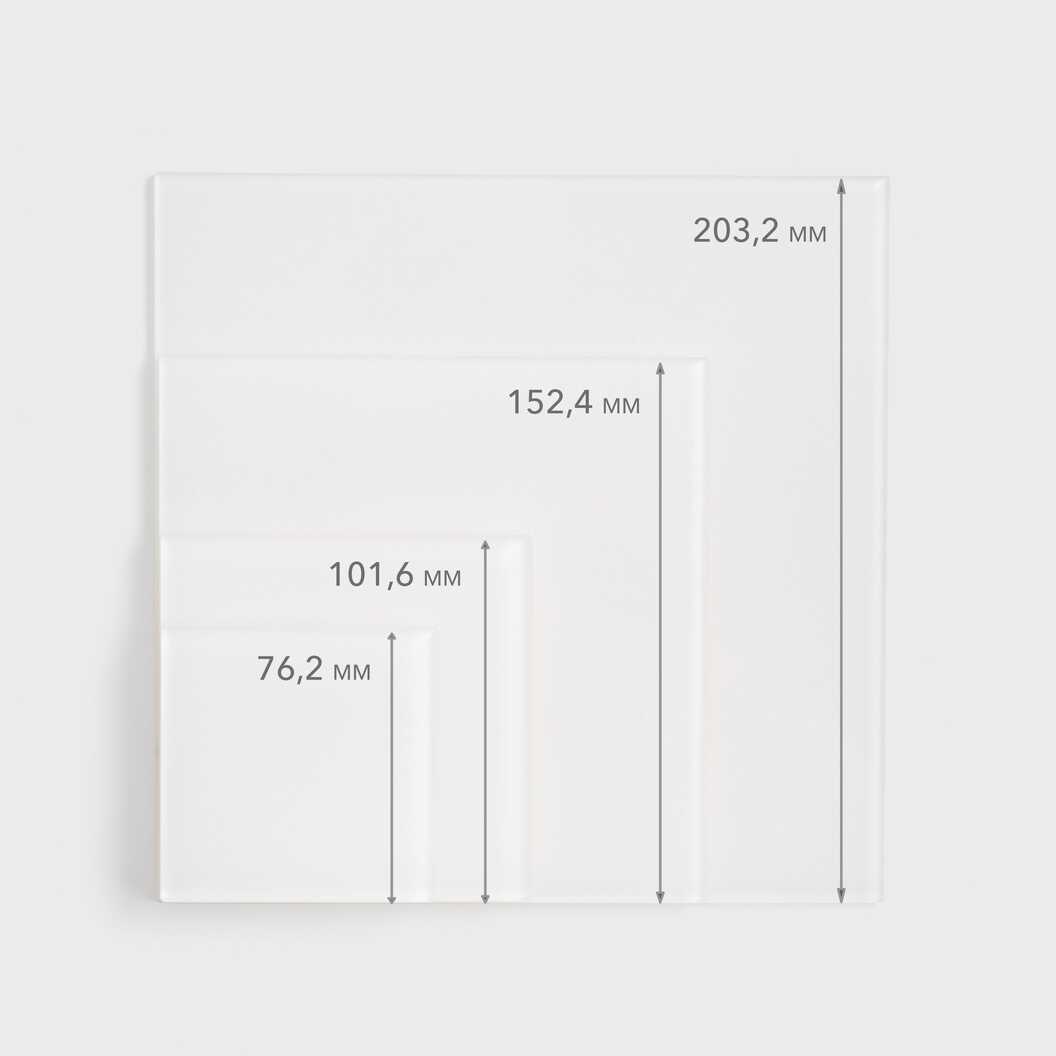 Акрил для сублімації глянцевий білий 101,6*101,6 мм, товщина 3 мм (12231) - фото 4 - Заготовки для сублімації