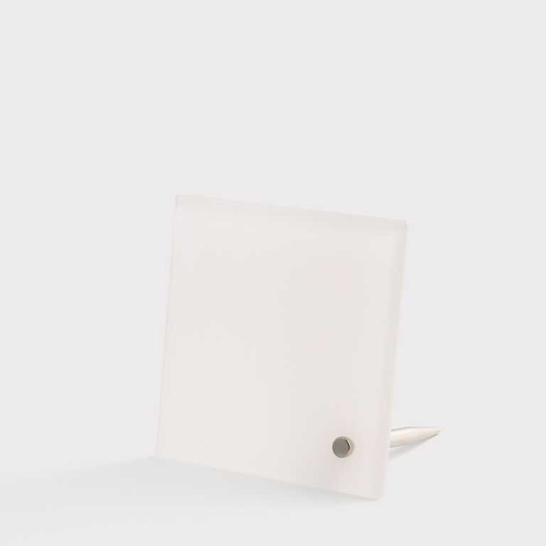 Акрил для сублімації з металевою опорою глянцевий білий 101,6*101,6 мм, товщина 3 мм (12217) 