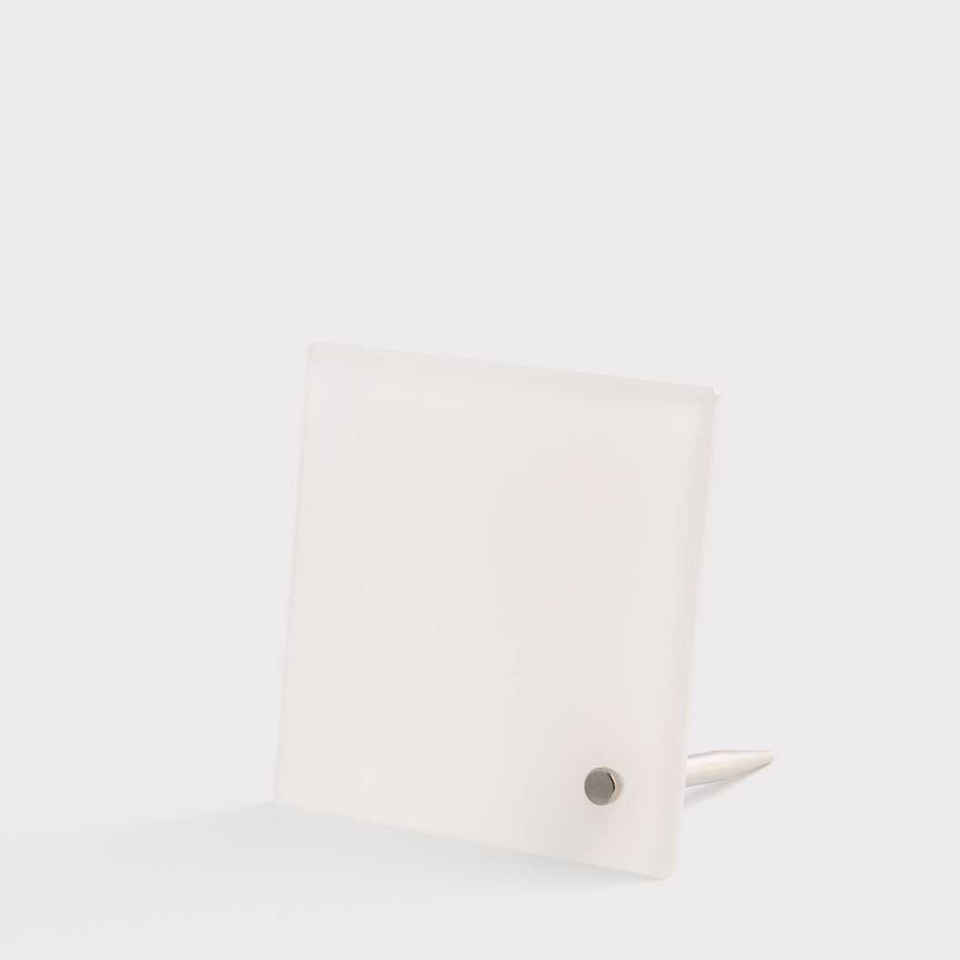 Акрил для сублімації з металевою опорою глянцевий білий 101,6*101,6 мм, товщина 3 мм (12217) - фото 1 Акрил для сублімації з металевою опорою глянцевий білий 101,6*101,6 мм, товщина 3 мм (12217) - фото 1 - Заготовки для сублімації