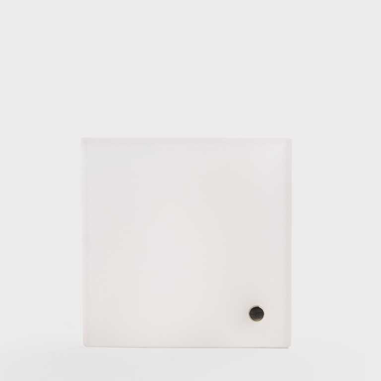 Акрил для сублімації з металевою опорою глянцевий білий 101,6*101,6 мм, товщина 3 мм (12217) 