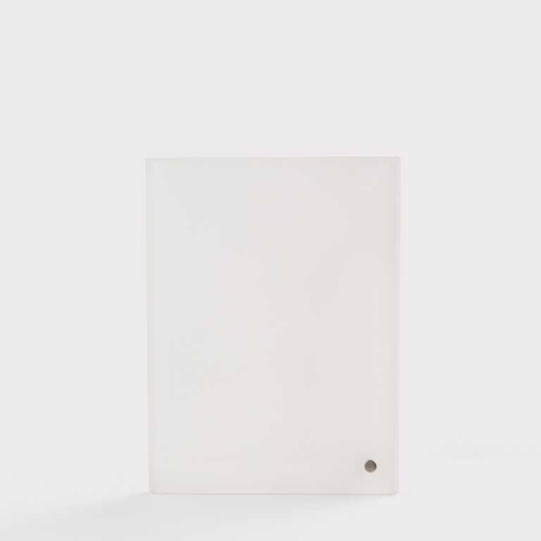 Acrylic for sublimation with metal support, glossy white, 203.2*152.4 mm, thickness 3 mm (12219) Acrylic for sublimation with metal support, glossy white, 203.2*152.4 mm, thickness 3 mm (12219)