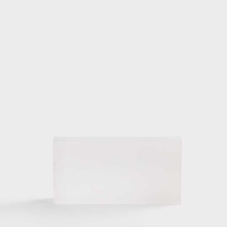 Акриловий блок для сублімації глянцевий білий 50*100 мм, товщина 20 мм (12216) 