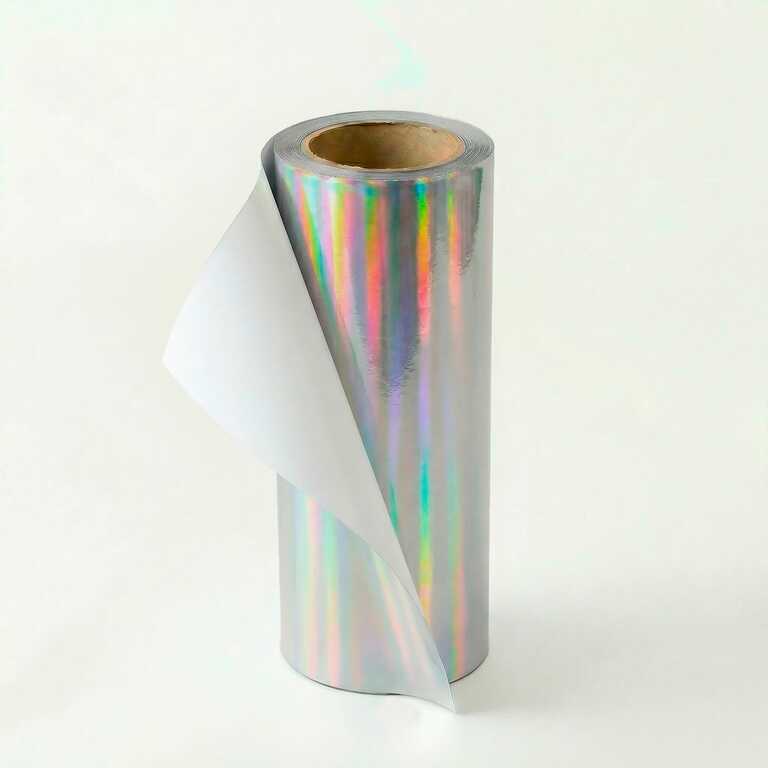 Плівка для UV DTF друку My Print A Metal Silver Holographic, рулон 0,62*100 м (11579) 