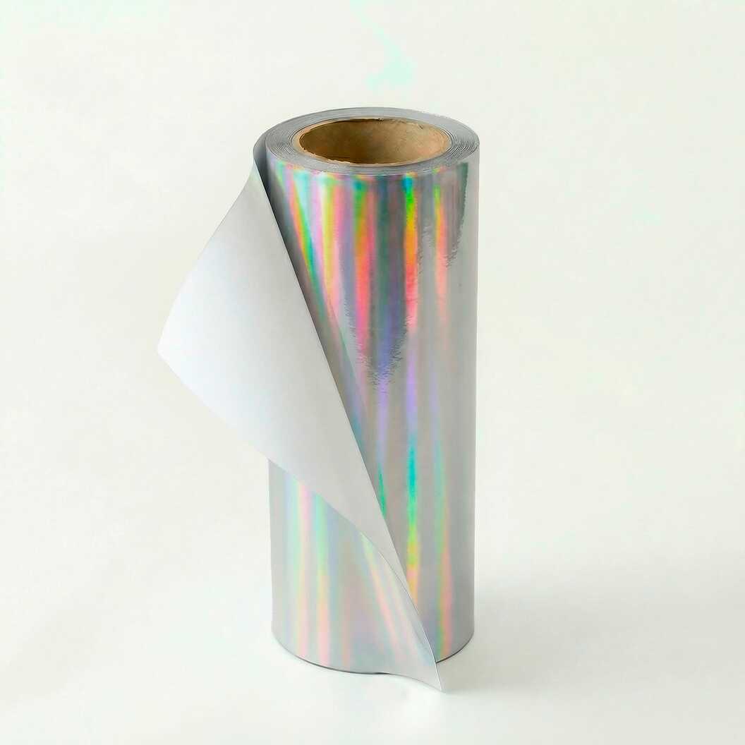 Пленка для UV DTF печати My Print A Metal Silver Holographic, рулон 0,62*100 м (11579) - фото 1 - Расходные материалы для печати