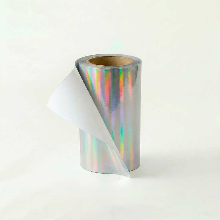Пленка для UV DTF печати My Print A Metal Silver Holographic, рулон 0,32*100 м (11578) 