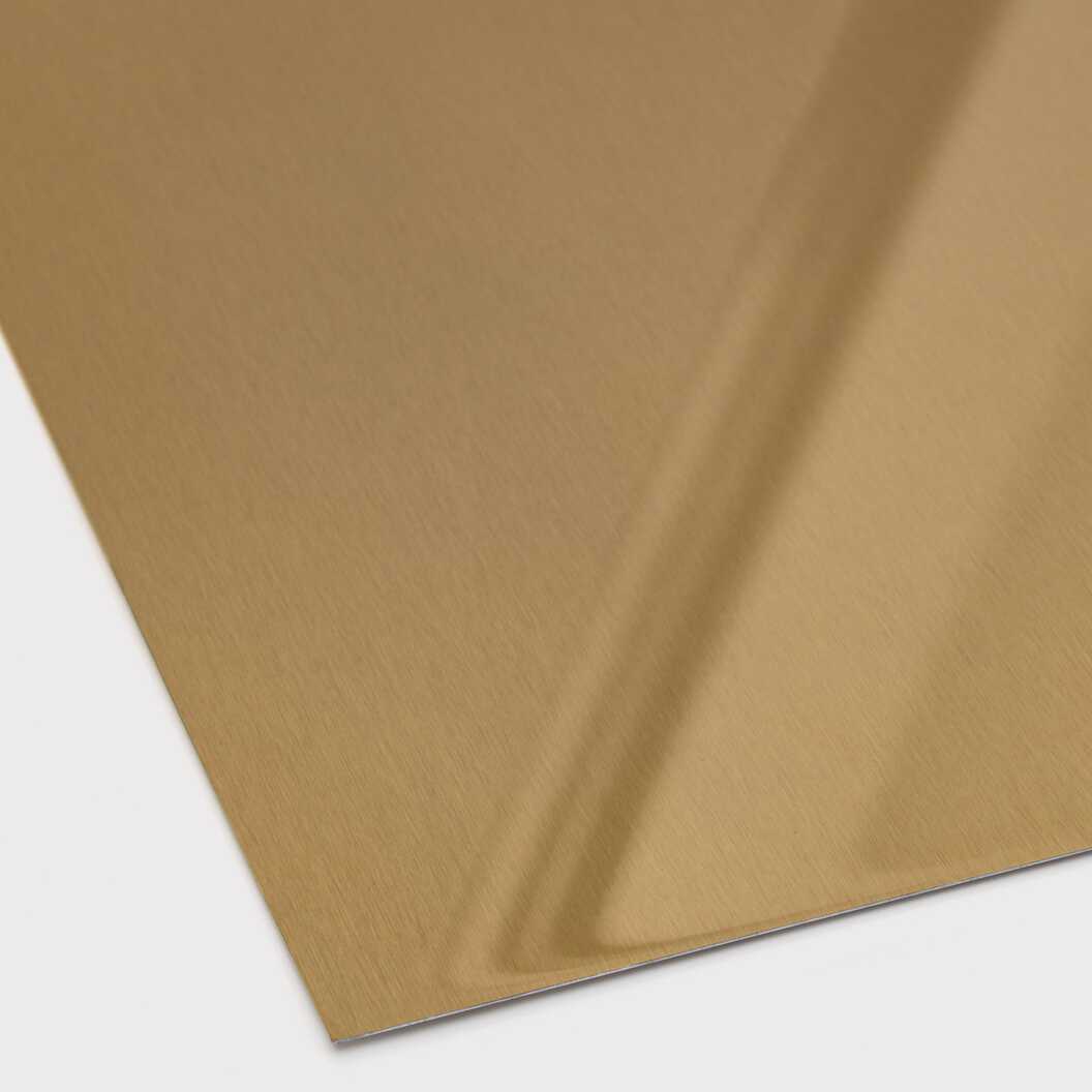 Металл для сублимации потертое матовое золото 20*30,5 см, толщина 0,45 мм (11002) - фото 1 - Заготовки для сублимации