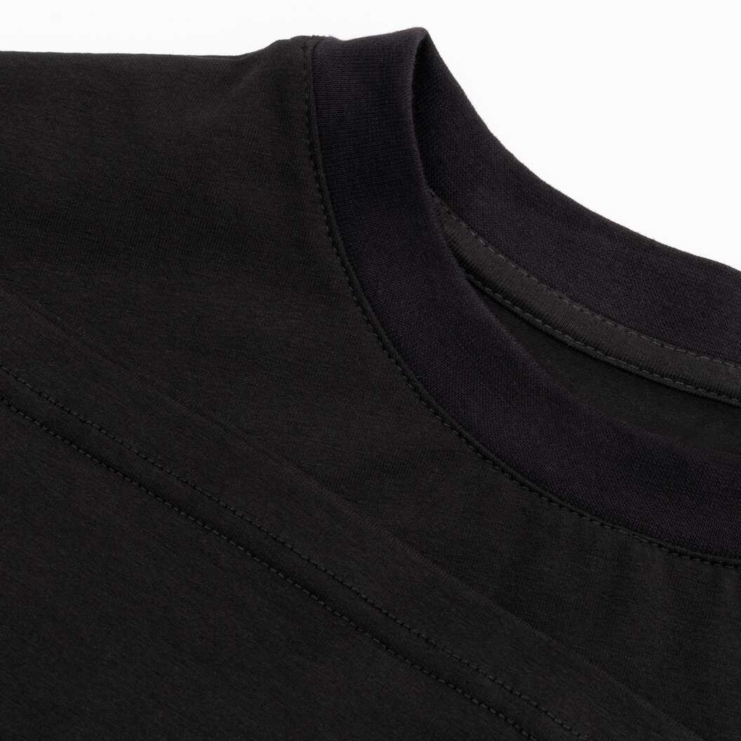 Футболка чоловіча оверсайз бавовна / еластан 200 г/м², чорна, S/M (13066) - фото 6 - Заготовки для сублімації