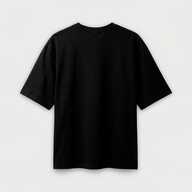 Футболка жіноча оверсайз бавовна / еластан 200 г/м², чорна, M/L (13069) - фото 5 - Заготовки для сублімації