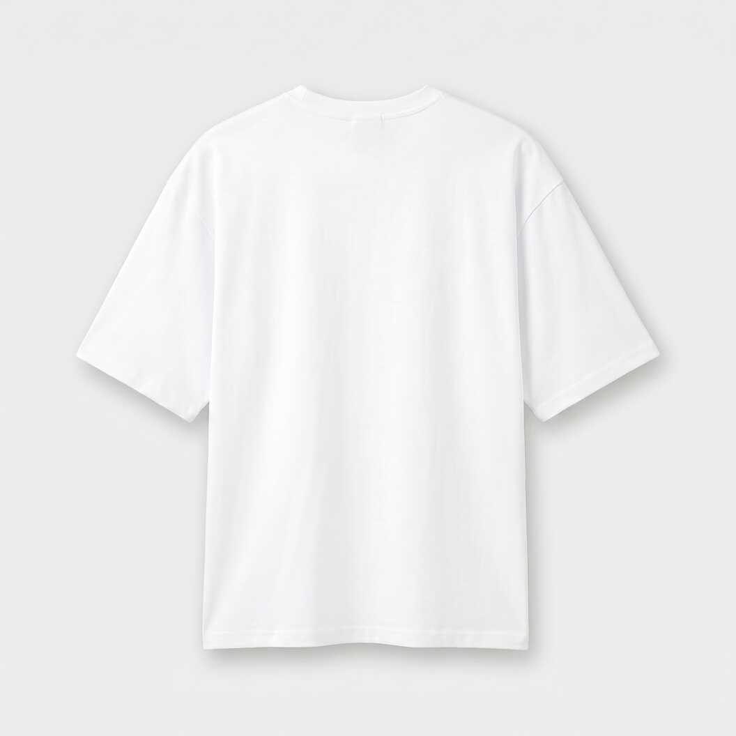 Футболка чоловіча оверсайз бавовна / еластан 200 г/м², біла, L/XL (13072) - фото 5 - Заготовки для сублімації