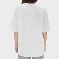 Футболка жіноча оверсайз бавовна / еластан 200 г/м², біла, M/L (13070) - фото 3 - Заготовки для сублімації