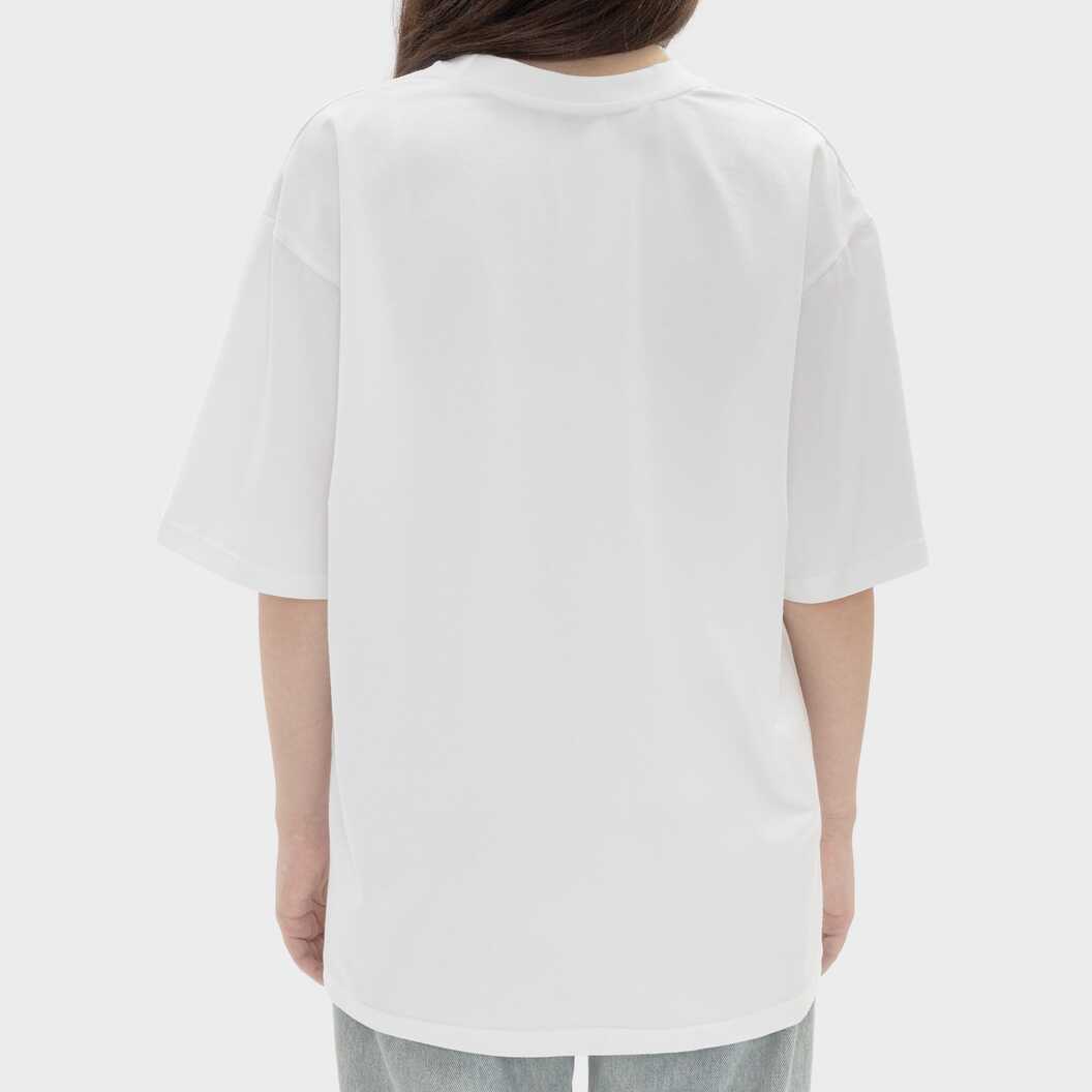 Футболка жіноча оверсайз бавовна / еластан 200 г/м², біла, M/L (13070) - фото 3 - Заготовки для сублімації