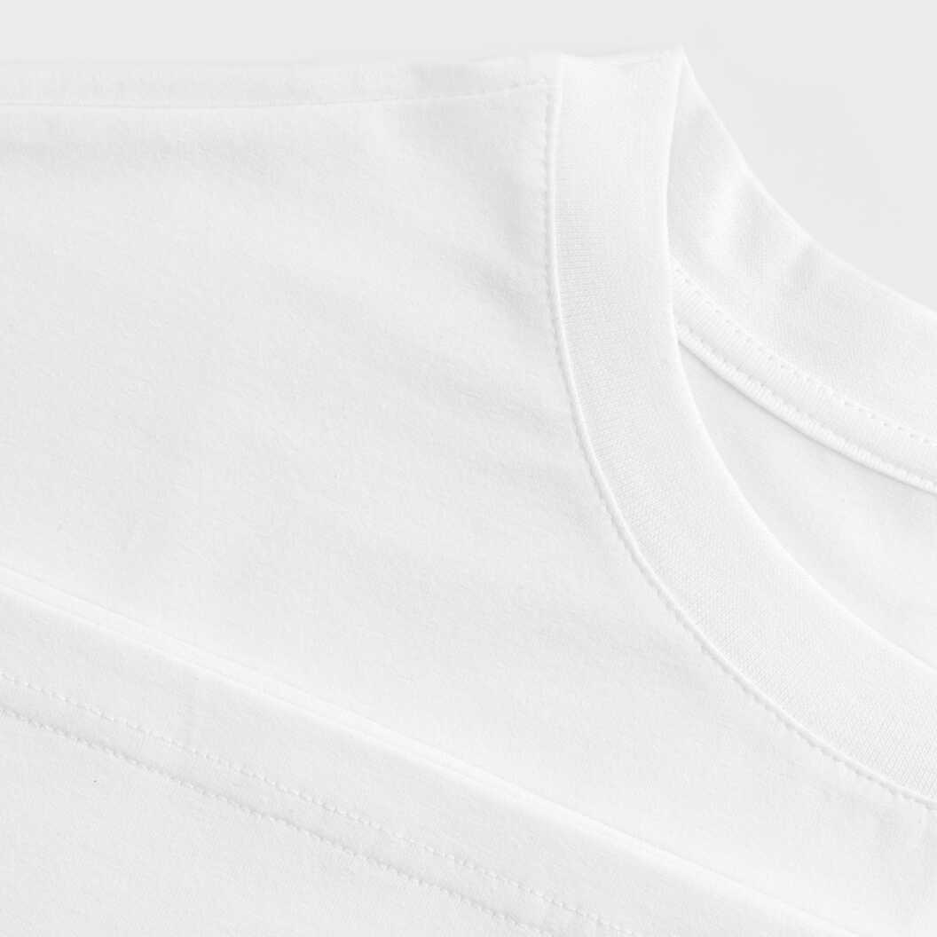 Футболка жіноча оверсайз бавовна / еластан 200 г/м², біла, M/L (13070) - фото 6 - Заготовки для сублімації