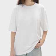 Футболка жіноча оверсайз бавовна / еластан 200 г/м², біла, XS/S (13071) - фото 2 - Заготовки для сублімації