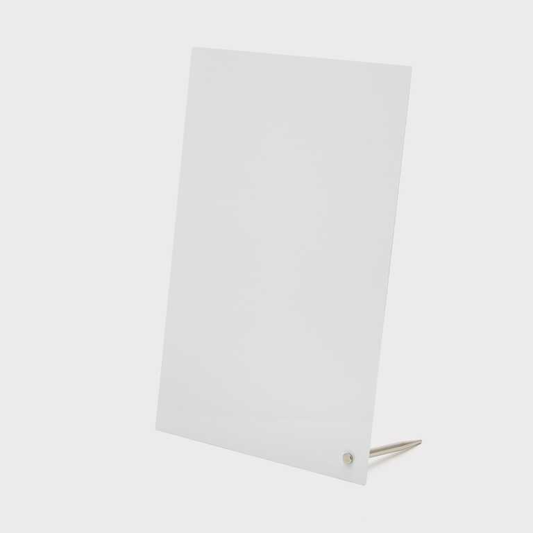 Photo frame for sublimation, metal with metal support, glossy white, 203.2*304.8 mm, thickness 0.65 mm (12227) Photo frame for sublimation, metal with metal support, glossy white, 203.2*304.8 mm, thickness 0.65 mm (12227)